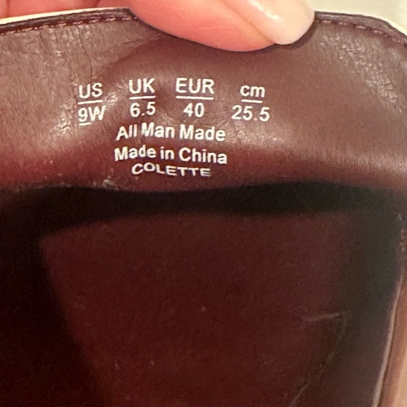 Franco Sarto Colette Lug Sole Loafer Gold Accent NWOB Sz 9 W Preppy - Picture 8 of 9